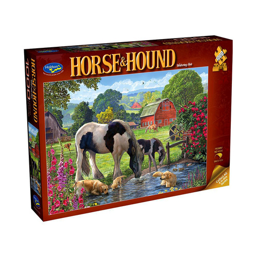 Holdson Horse & Hound Watering Hole Jigsaw Puzzle 1000 Pieces (HOL777709)