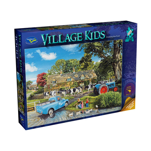 Holdson Village Kids Crossing the Ford Jigsaw Puzzle 1000pcs (HOL777785)