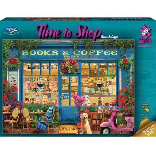 Holdson Time to Shop: Books & Coffee Ser 2 Jigsaw Puzzle 1000 Pieces
