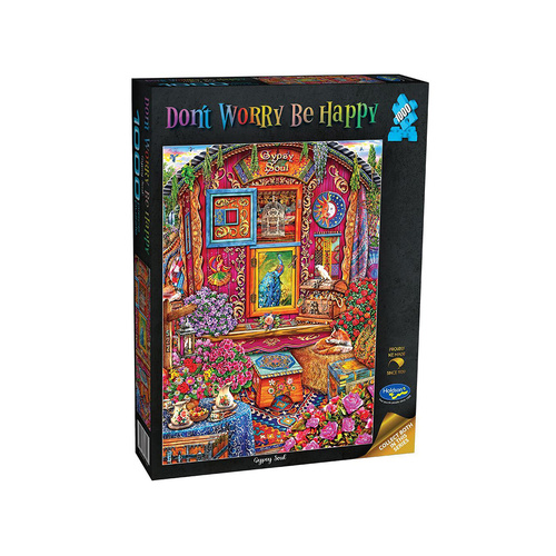Holdson Dont Worry Be Happy Gypsy Soul Jigsaw Puzzle 1000 Pieces (HOL778201)