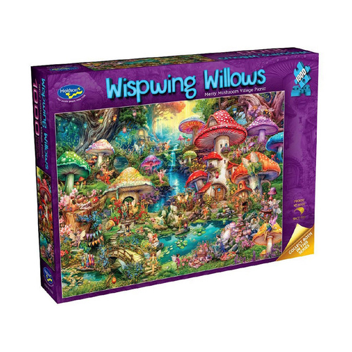 Holdson Wispwing Willows Village Picnic Jigsaw Puzzle 1000 Pieces (HOL778324)
