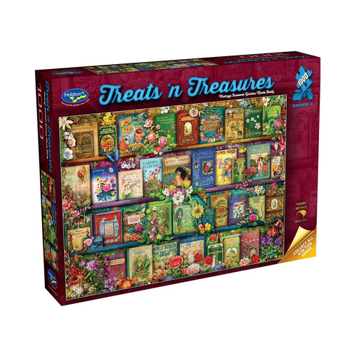 Holdson Treats N Treasures Ser 4 Book Shelf Jigsaw Puzzle 1000pcs (HOL778430)