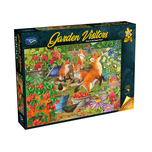 Holdson Garden Visitors Foxes Jigsaw Puzzle 1000 Pieces (HOL778454)