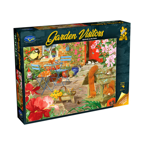 Holdson Garden Visitors Squirrels on the Patio Jigsaw Puzzle 1000pcs (HOL778485)