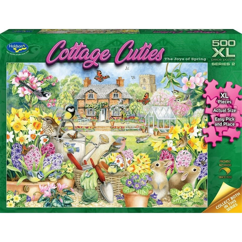 Holdson Cottage Cuties Series 2: Joys of Spring Jigsaw Puzzle XL 500 Pieces