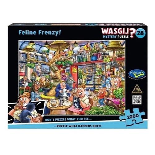 Holdson Wasgij? Mystery 28 Feline Frenzy Jigsaw Puzzle 1000 Pieces (HOL778577)