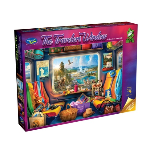 Holdson The Travelers Window: Yellowstone Jigsaw Puzzle 1000 Pieces