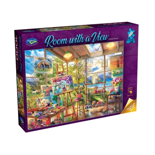 Holdson Room with a View: Artists Room Jigsaw Puzzle 1000 Pieces