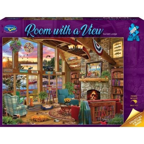 Holdson Room with a View: Sunset Lodge Jigsaw Puzzle 1000 Pieces