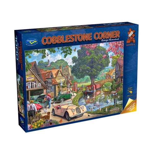 Holdson Cobblestone Corner S2: Nostalgic Narrowboats Jigsaw Puzzle 1000 Pieces