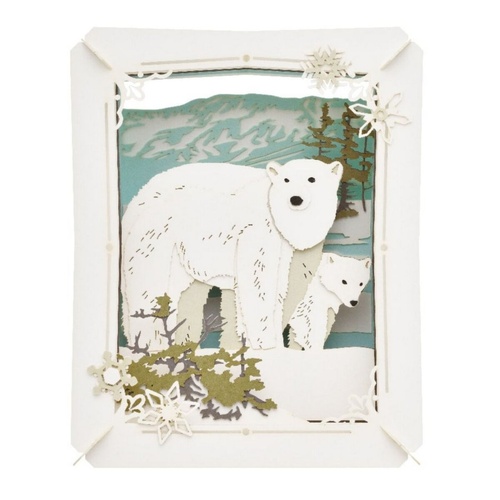 ENSKY Paper Theater Polar Bear Three-Dimensional Craft Kit