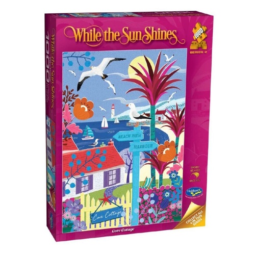 Holdson While the Sun Shines: Cove Cottage Jigsaw Puzzle 1000 Pieces