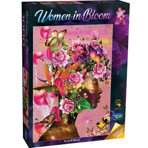 Holdson Woman in Bloom: Full Bloom Jigsaw Puzzle 1000 Pieces