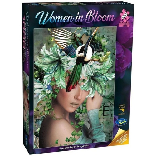 Holdson Woman in Bloom: Ivy Growing in Garden Jigsaw Puzzle 1000 Pieces