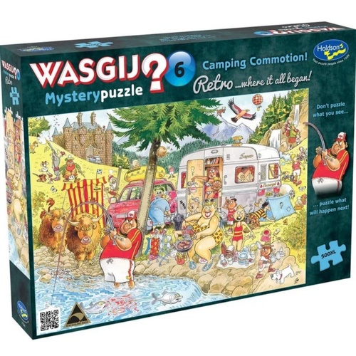 Holdson Wasgij? Mystery 6 Camping Commotion! Jigsaw Puzzle XL 500 Pieces