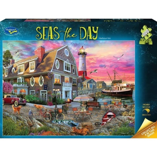 Holdson Seas the Day: Harbour Inn Adult Jigsaw Puzzle 1000 Pieces