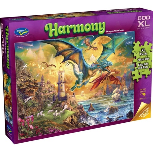 Holdson Harmony: Dragon Squadron Jigsaw Puzzle XL 500 Pieces