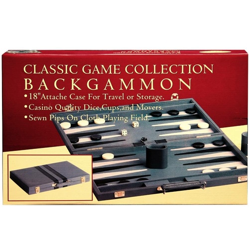 BACKGAMMON 18" VINYL,STITCHED (HSN38018)