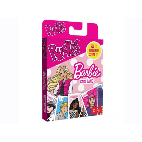 Ruckus Barbie See It Match It Steal It Card Game 2+ Players Ages 6+ (IMA01995)