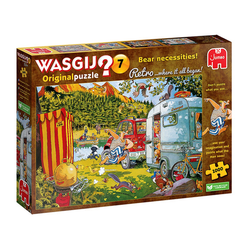 Jumbo Wasgij Retro Original 7 Bear Necessities Jigsaw Puzzle 1000pcs (JUM00016)