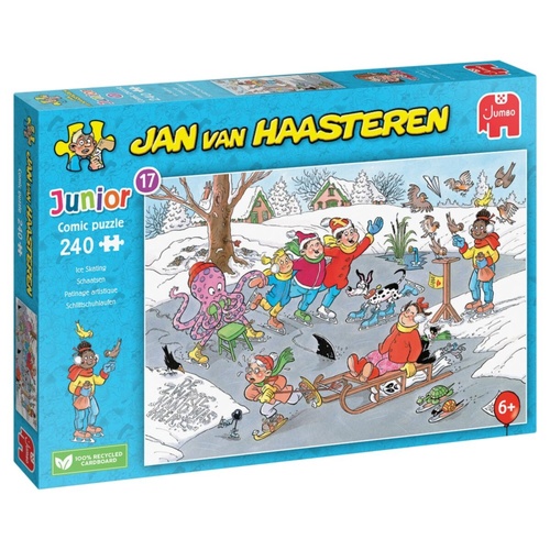 Jumbo Jan van Haasteren: Junior 17 Ice Skating Jigsaw Puzzle 240 Pieces