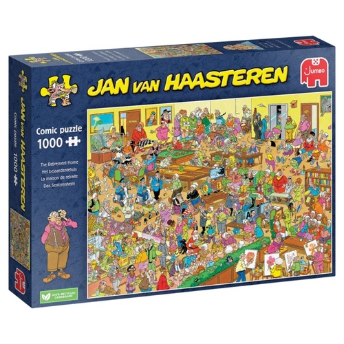 Jumbo Jan van Haasteren: The Retirement Home Jigsaw Puzzle Rectangular Box 1000pc