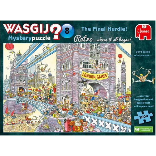 Jumbo Wasgij Retro Mystery 8 The Final Hurdle Jigsaw Puzzle 1000pcs (JUM00330)