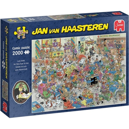 Jumbo Jan van Haasteren: Ludo Battle Jigsaw Puzzle 2000 Pieces