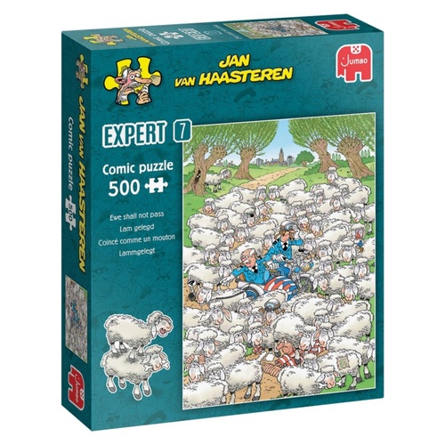 Jumbo Jan van Haasteren: Ewe Shall Not Pass! Jigsaw Puzzle 500 Pieces