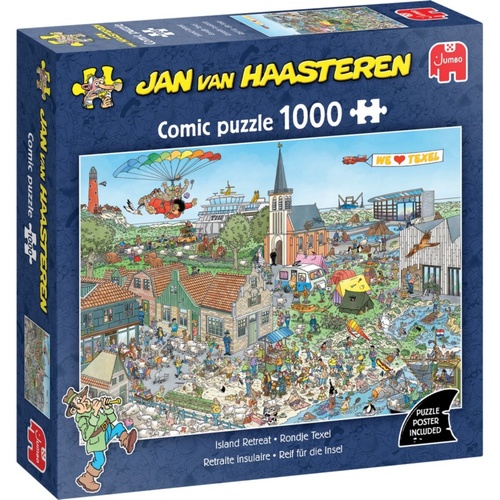 Jumbo Jan van Haasteren: Island Retreat Jigsaw Puzzle 1000 Pieces