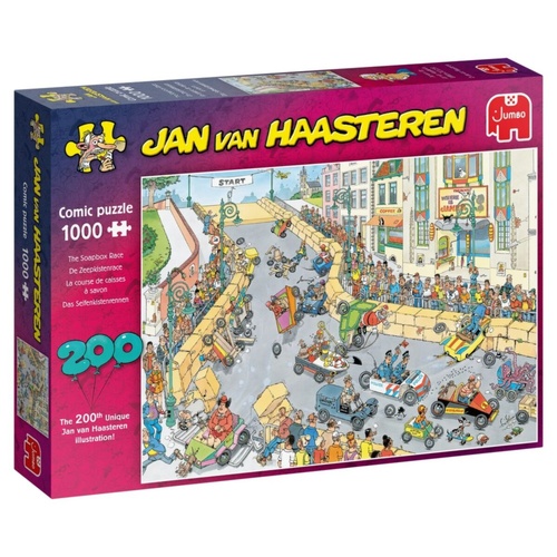 Jumbo Jan van Haasteren: The Soapbox Derby Jigsaw Puzzle 1000 Pieces