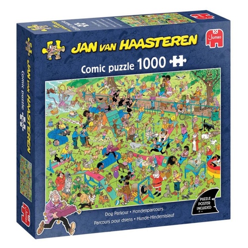 Jumbo Jan van Haasteren: Dog Parkour Jigsaw Puzzle 1000 Pieces