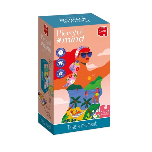 Jumbo Pieceful Mind: Take a Moment Jigsaw Puzzle 6 x 54 Pieces