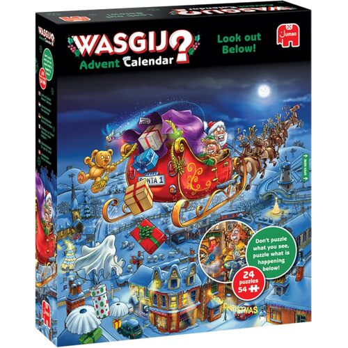 Jumbo Wasgij Xmas Advent Calendar Jigsaw Puzzles 24 x 54 Pieces (JUM01872)