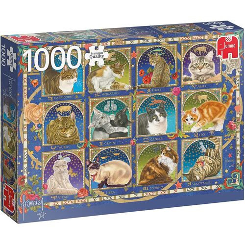Jumbo Francien Cat Horoscope Jigsaw Puzzle 1000 Pieces (JUM18853)