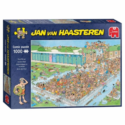 Jumbo Jan van Haasteren: Pool Pile-Up Jigsaw Puzzle 1000 Pieces