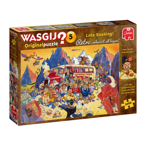 Jumbo Wasgij Retro Original 5 Late Booking Jigsaw Puzzle 1000pcs (JUM25007)