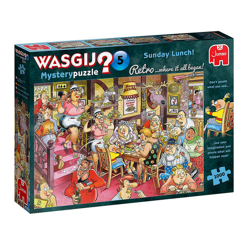 Jumbo Wasgij Retro Mystery 5 Sunday Lunch Jigsaw Puzzle 1000pcs (JUM25009)