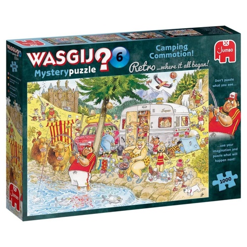 Jumbo Wasgij? Mystery 6 Camping Commotion! Jigsaw Puzzle 1000 Pieces