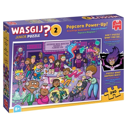 Jumbo Wasgij Junior 2: Popcorn Power-Up! Jigsaw Puzzle 240 Pieces