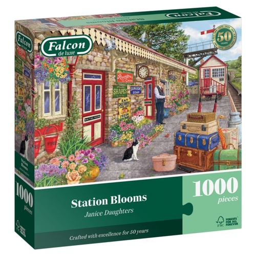 Jumbo Falcon: Station Blooms Jigsaw Puzzle incl Poster 1000 Pieces