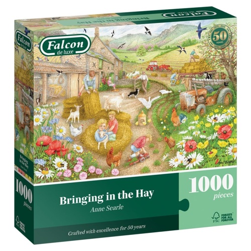 Jumbo Falcon: Bringing in the Hay Jigsaw Puzzle incl Poster 1000 Pieces