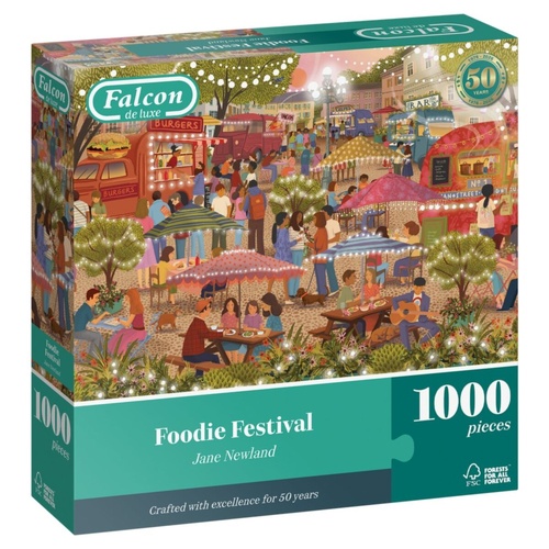 Jumbo Falcon: Foodie Festival Jigsaw Puzzle incl Poster 1000 Pieces