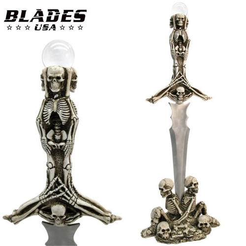 Blades USA Fantasy Fixed Blade Knife with Display Stand (K-C-2008)