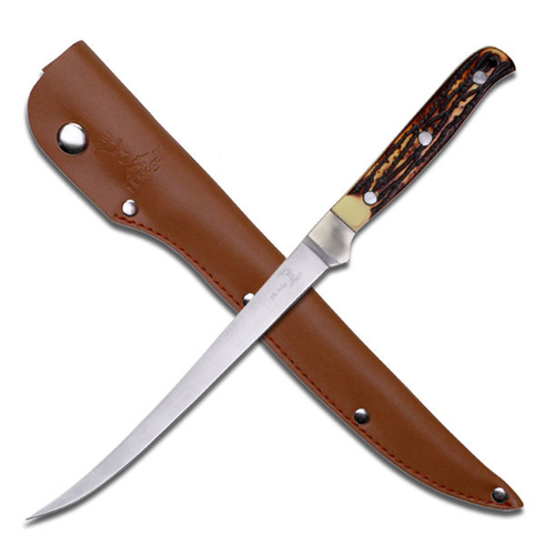 Elk Ridge Bone Handle Fillet Knife w/ Sheath 311mm (K-ER-146)