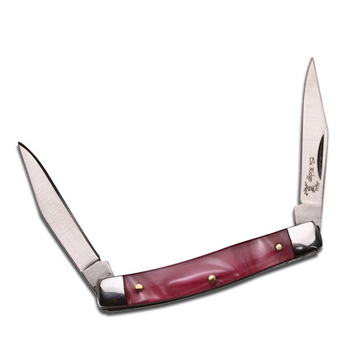 Elk Ridge Pink Dual Folding Knife 72mm Closed Length (K-ER-211PK)