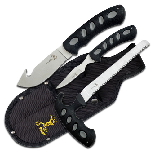 Elk Ridge Gut Hook Skinner Caper Knife & Saw Hunting Set (K-ER-252)