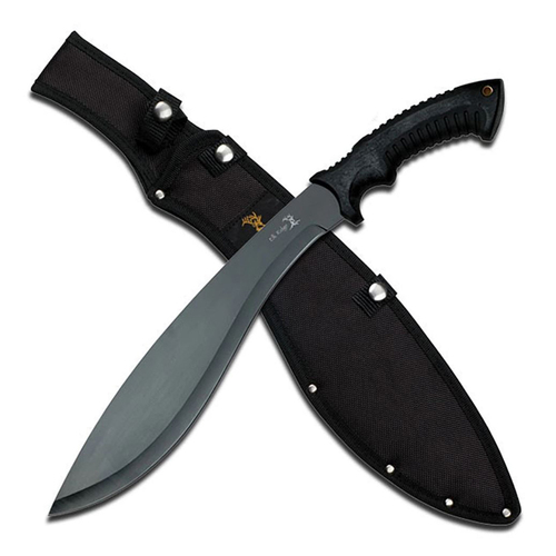 Elk Ridge Tactical Black Kukri Machete w/ Sheath 495mm (K-ER-523B)