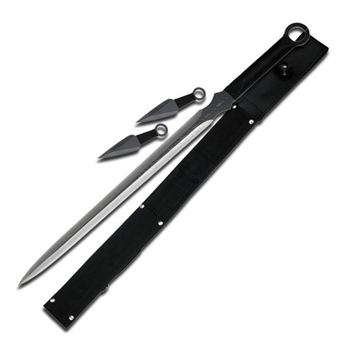 Fantasy Master Black Sword & Throwing Knives Combo (K-FM-644D)