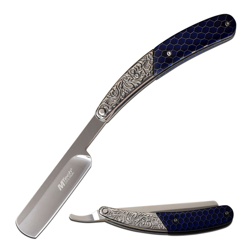 M-Tech USA Dark Blue Folding Razor 121mm Closed Length (K-MT-1075BL)